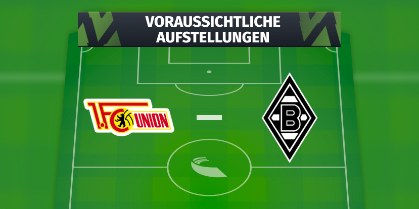 1. FC Union Berlin –Borussia Mönchengladbach: Voraussichtliche Aufstellungen